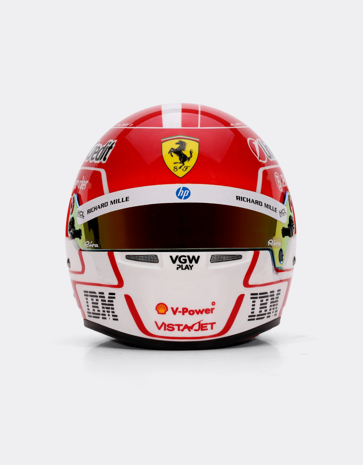 Mini Helmet Ferrari Charles Leclerc 2025 Escala 1/2