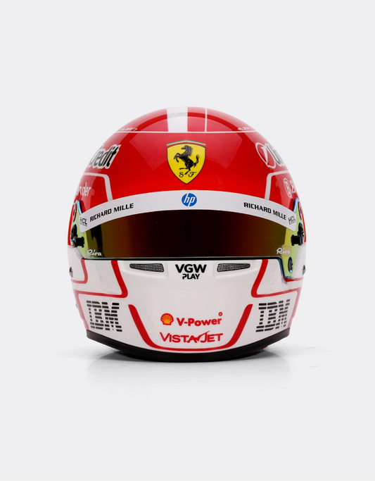 Mini Helmet Ferrari Charles Leclerc 2025 Escala 1/2