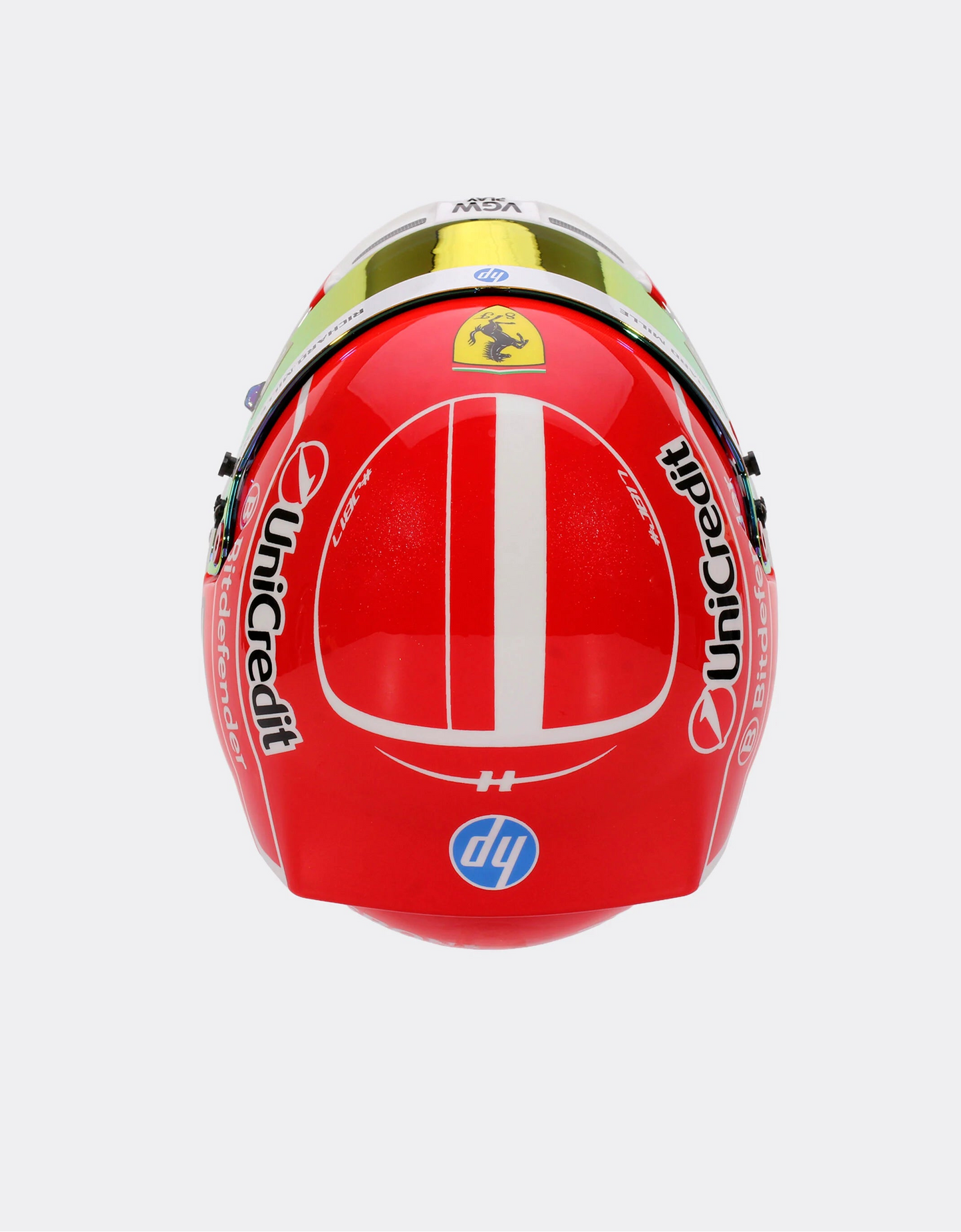 Mini Helmet Ferrari Charles Leclerc 2025 Escala 1/2