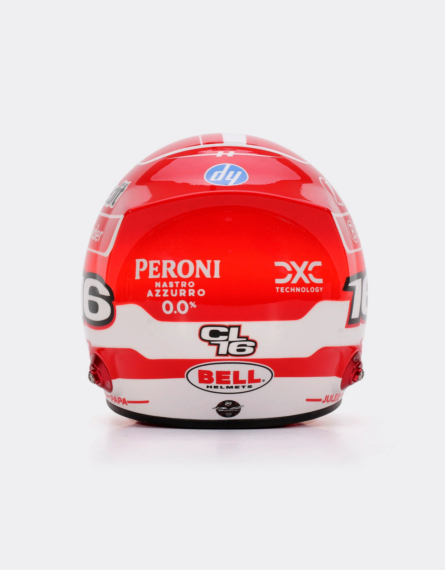 Mini Helmet Ferrari Charles Leclerc 2025 Escala 1/2