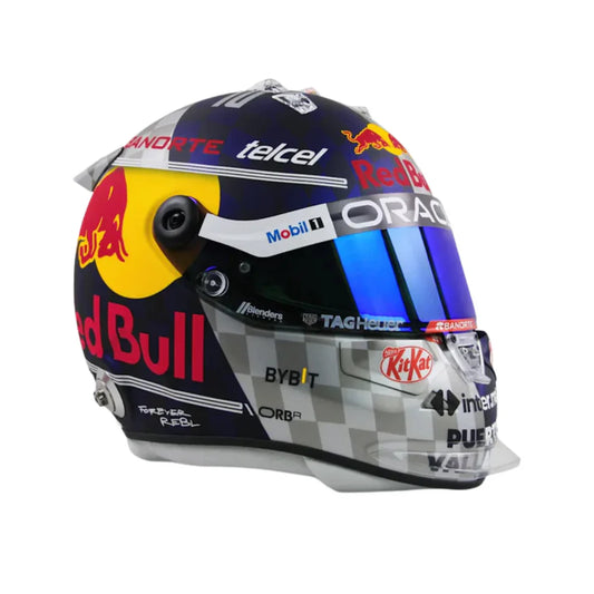 Mini Helmet - Sergio Perez 2024 - Silverstone - Escala 1/2