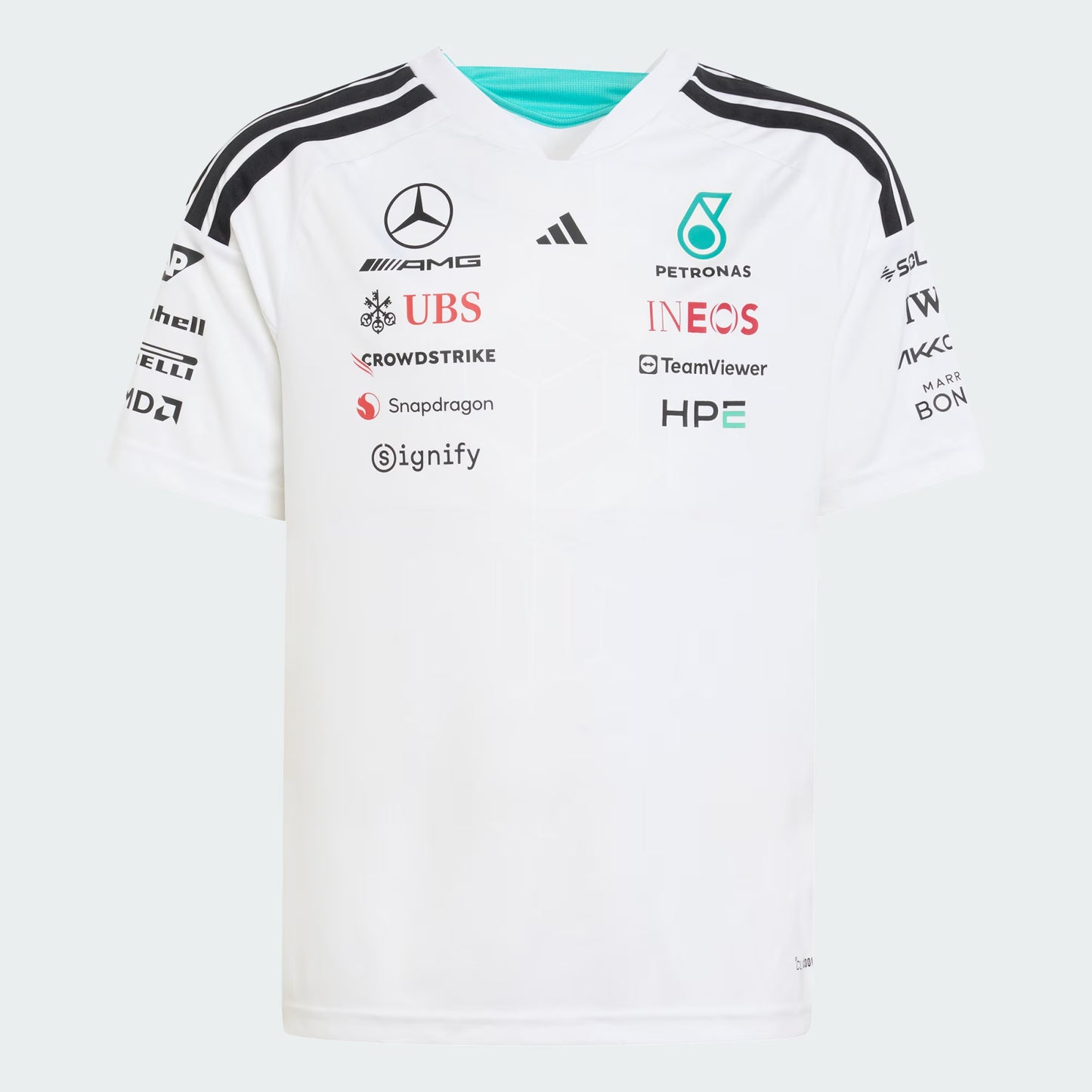 Playera Infantil Mercedes AMG Petronas Color Blanco 2026