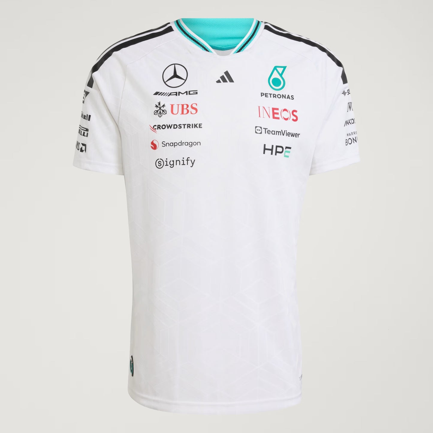 Playera Authentic Mercedes AMG Petronas Driver Blanco