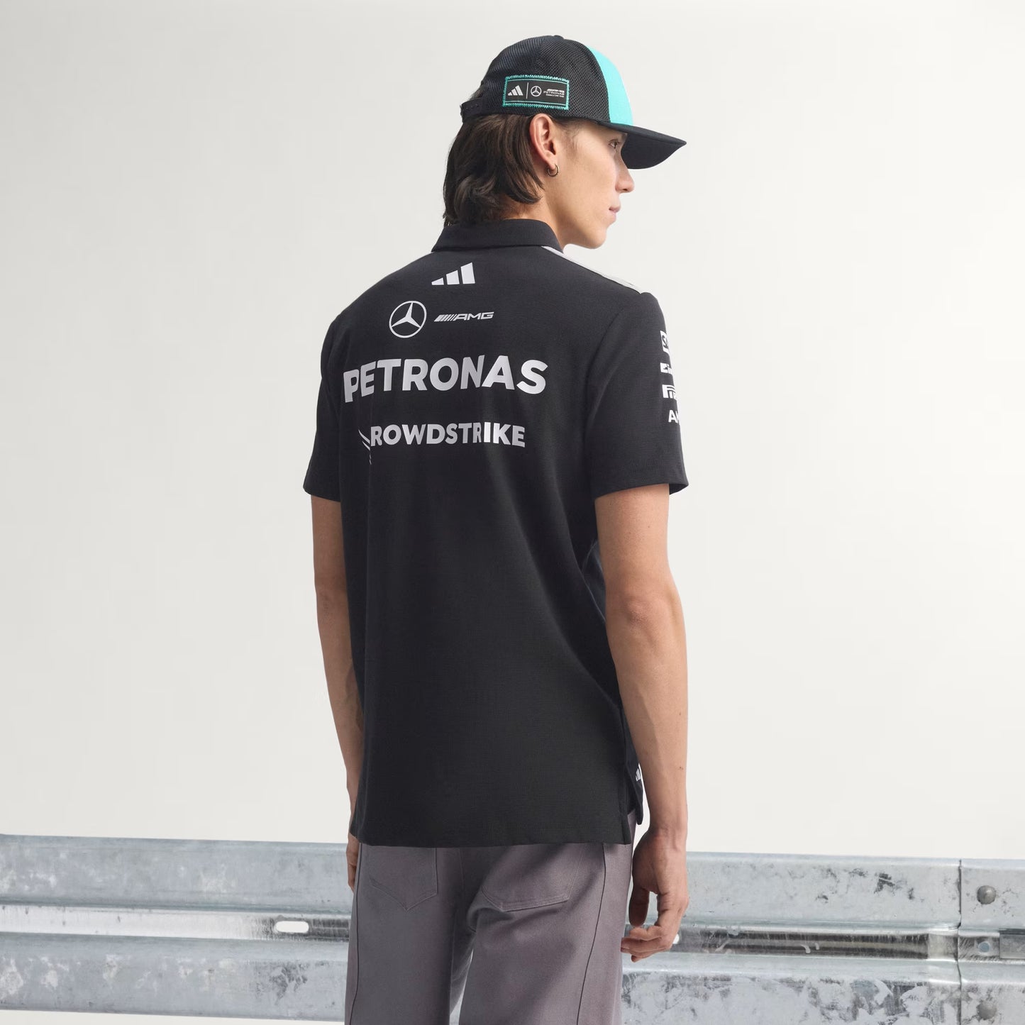 Polo H Oficial Mercedes AMG Petronas Negro 2026