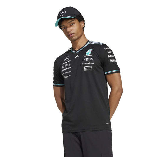 Playera Authentic Mercedes AMG Petronas Color Negro 2025