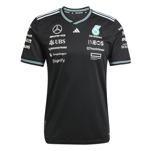 Playera Authentic Mercedes AMG Petronas Color Negro 2025
