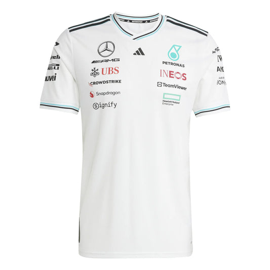 Playera Authentic Mercedes AMG Petronas Color Blanco 2025