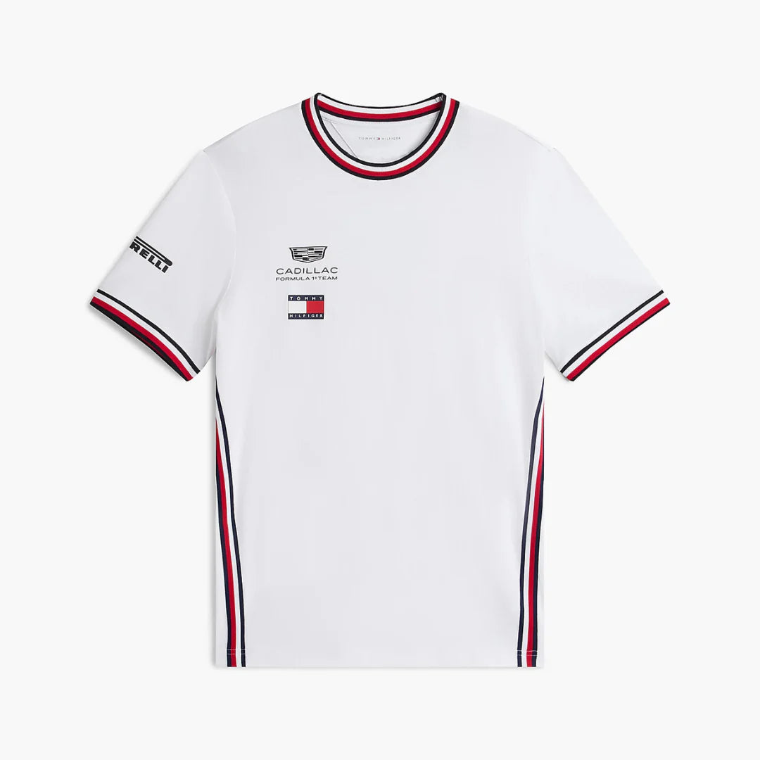 Playera Infantil Cadillac F1 Team Color Blanco