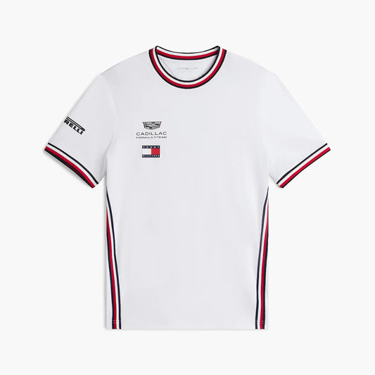 Playera Oficial Cadillac F1 Team Color Blanco