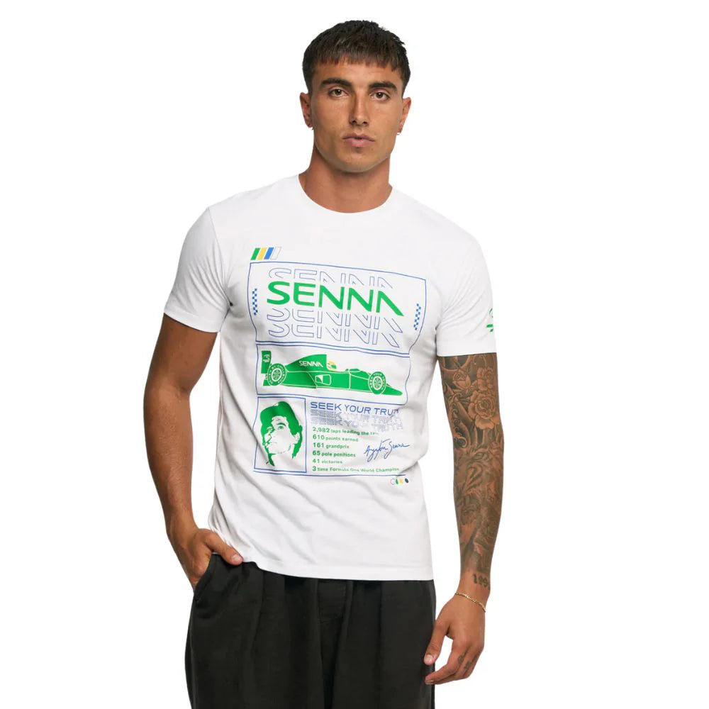 Playera Ayrton Senna Race Trayectoria