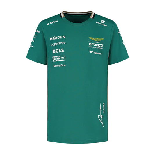 Playera Infantil Oficial Aston Martin Fernando Alonso 2025