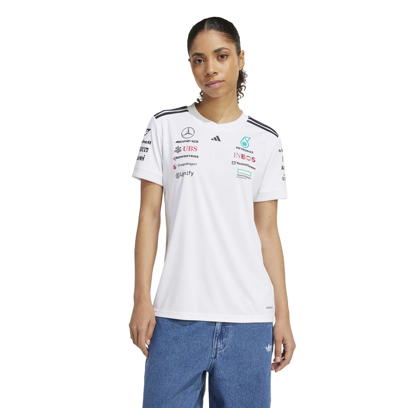 Playera para Dama Mercedes AMG Petronas Color Blanco 2025