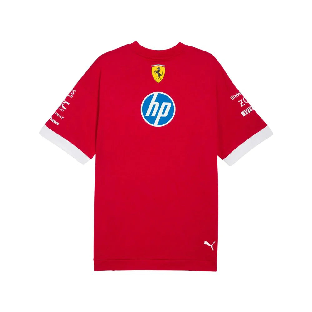 Playera Oversized Ferrari Color Rojo 2025