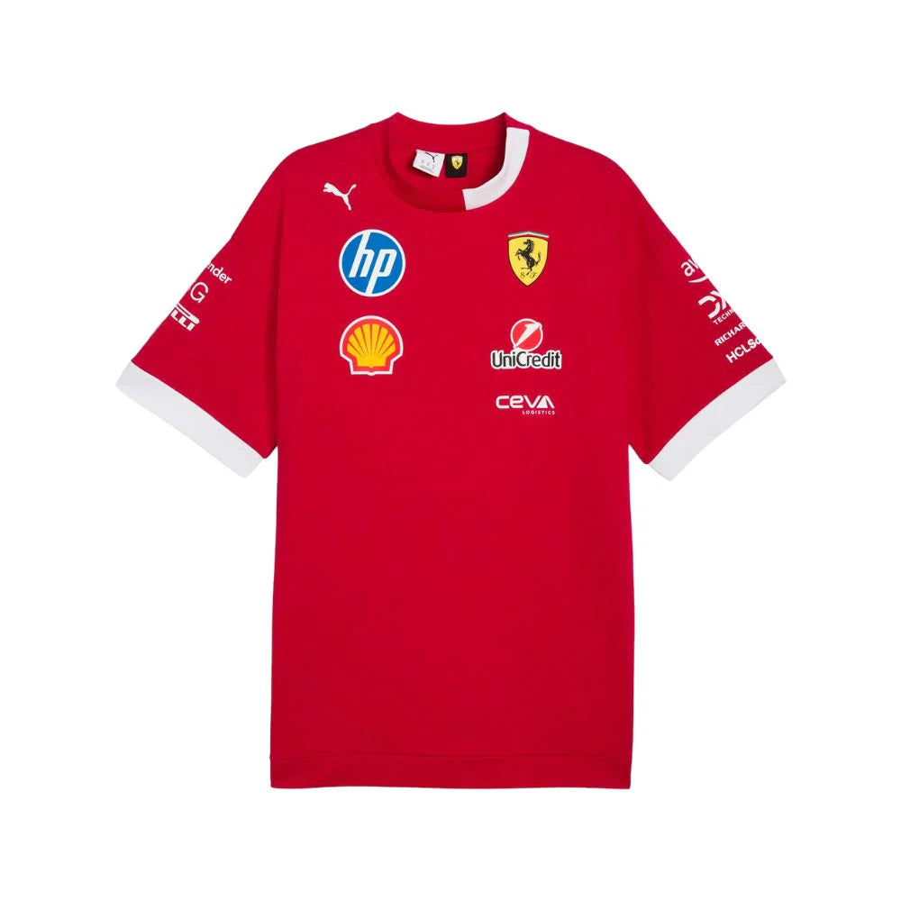 Playera Oversized Ferrari Color Rojo 2025