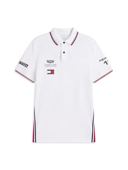 Polo Oficial Cadillac F1 Team Blanca Sergio Perez 2026