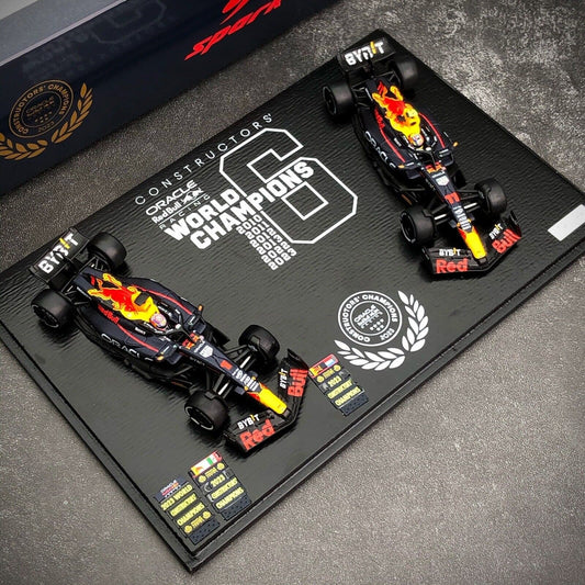 Set Spark Red Bull Racing Rb19 Max Y Checo 1/64