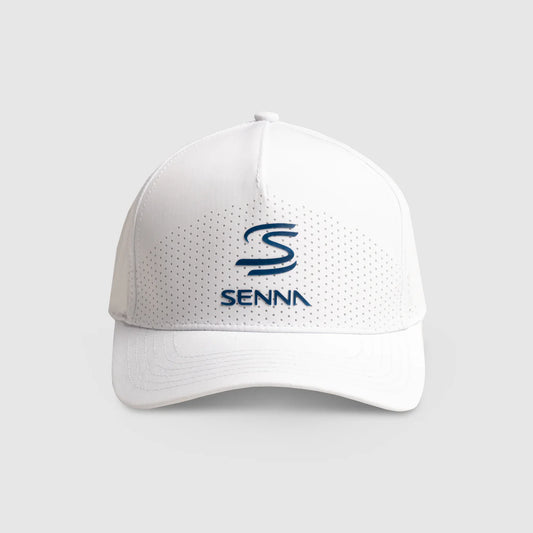Gorra Ayrton Senna Lifestyle Blanca