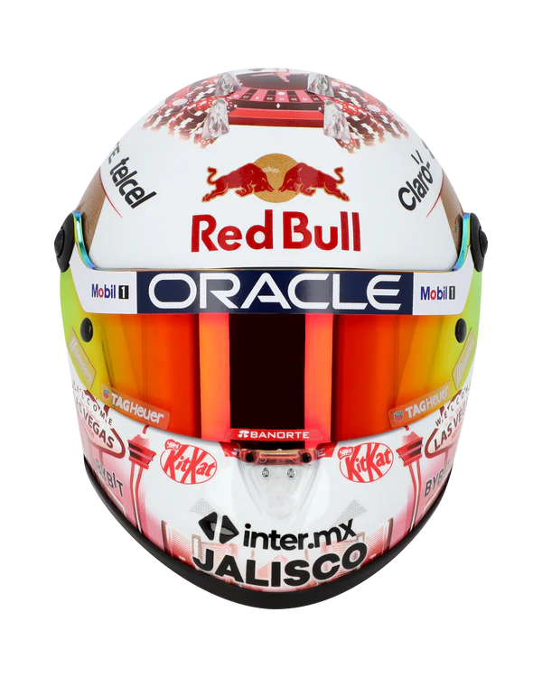 Mini Helmet Sergio Perez Vegas - 2023 Escala 1:2