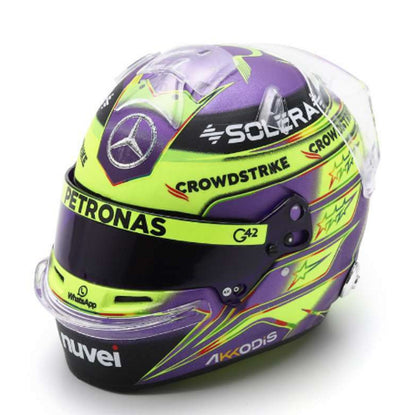 Mini Helmet Mercedes Amg Lewis Hamilton 2024 Escala1/4