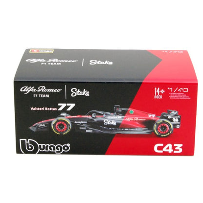 Bburago Alfa Romeo C43 - Valtteri Bottas 1/43 Acrilico