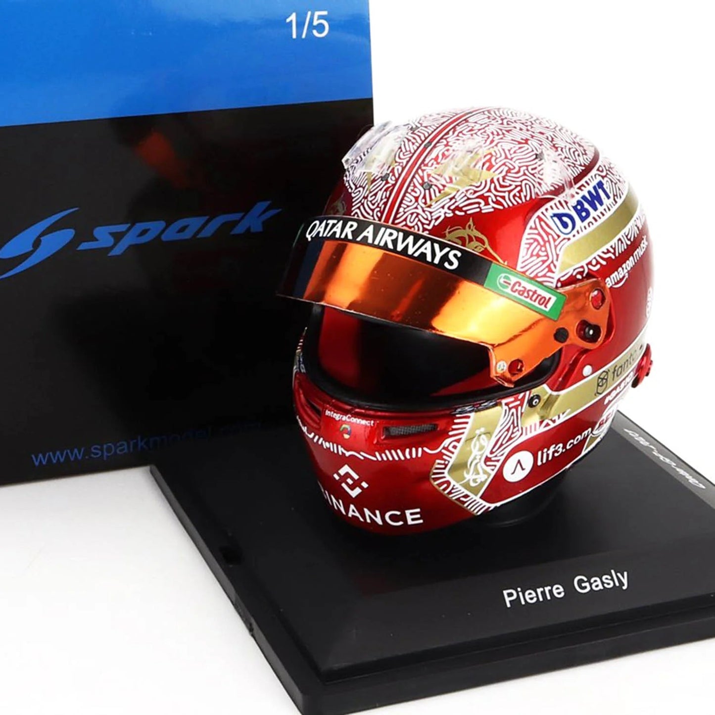 Mini Helmet Spark Pierre Gasly Qatar 2023