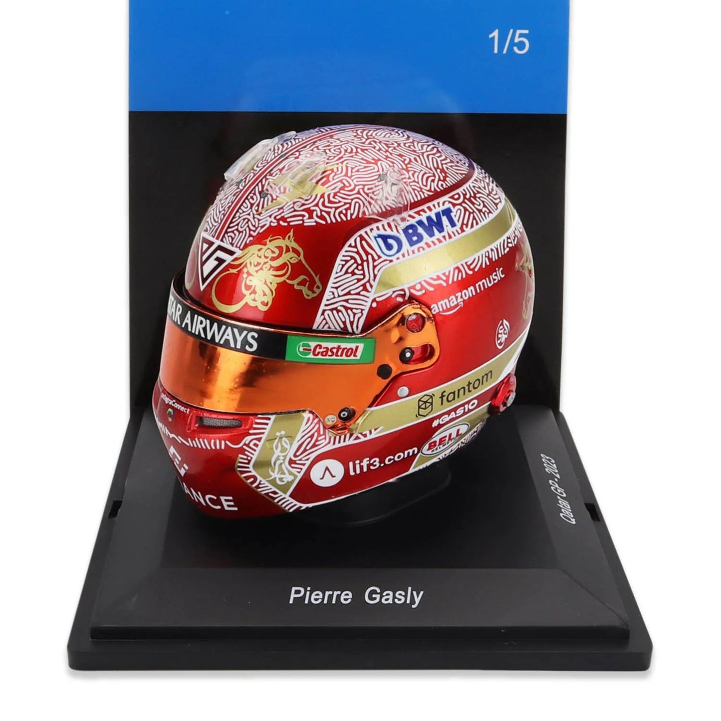 Mini Helmet Spark Pierre Gasly Qatar 2023