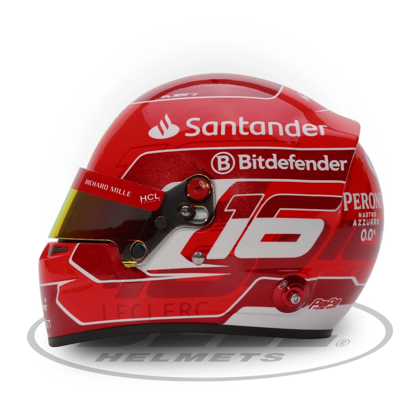 Mini Helmet Charles Leclerc 2024 - 1/2 Ferrari