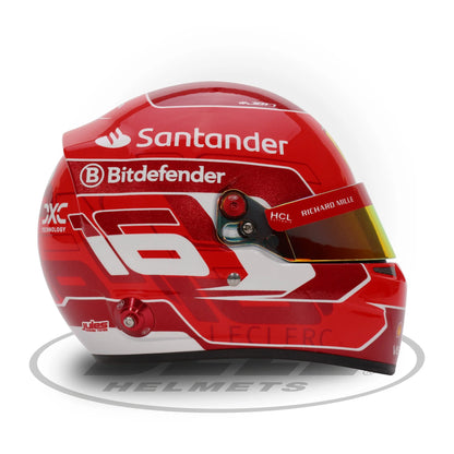 Mini Helmet Charles Leclerc 2024 - 1/2 Ferrari