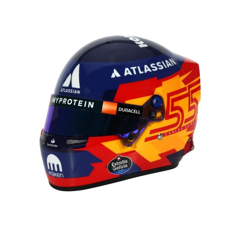 Mini Helmet Williams Carlos Sainz Temp 2025 Escala 1/2