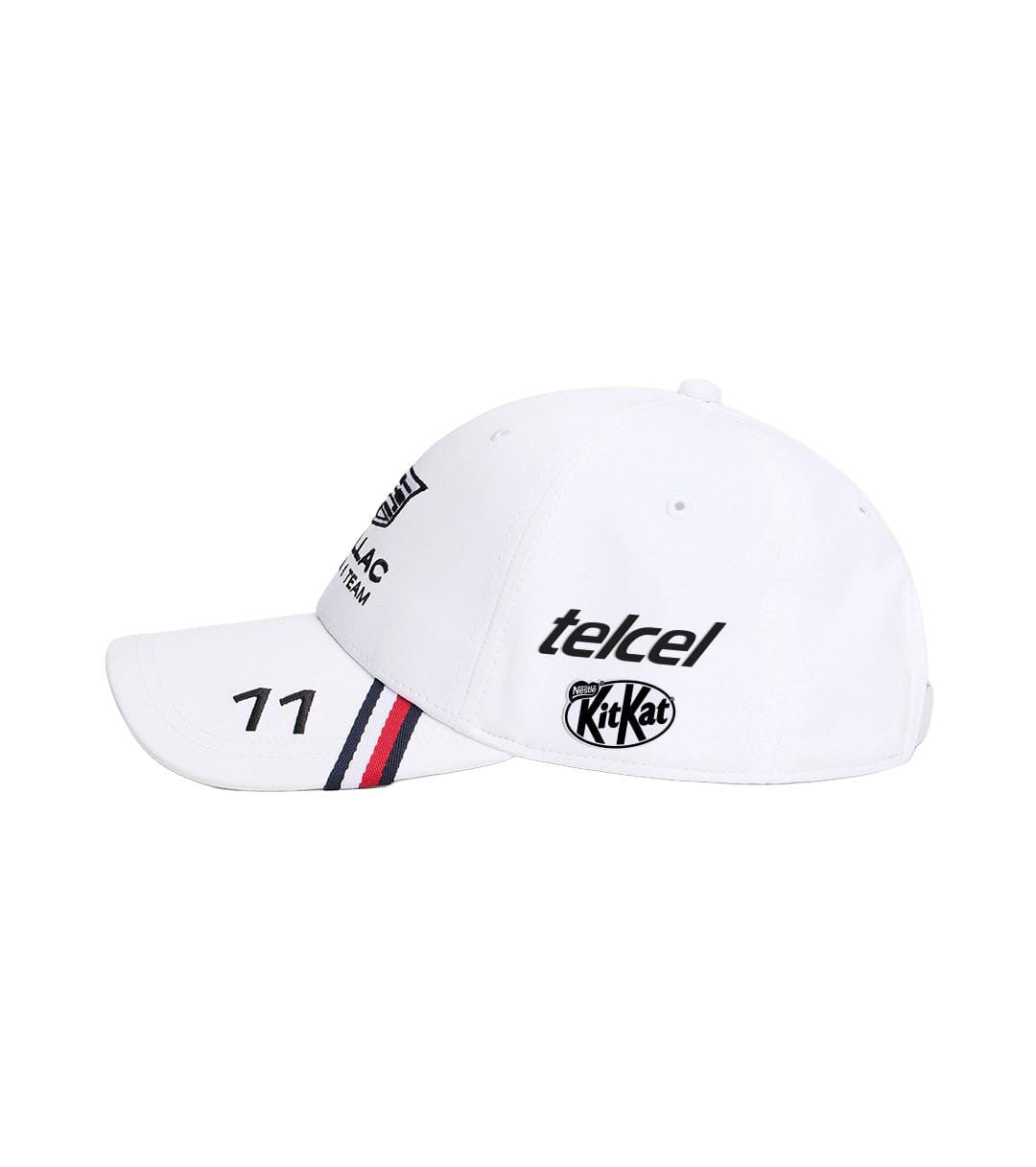 Gorra Cadillac F1 Team Sergio Perez 2026 Blanca (Patrocinadores)