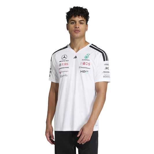 Playera Oficial Mercedes AMG Petronas Color Blanco 2026
