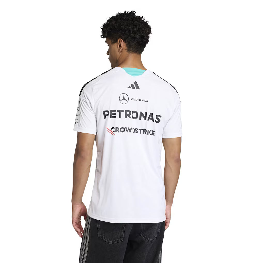 Playera Oficial Mercedes AMG Petronas Color Blanco 2026