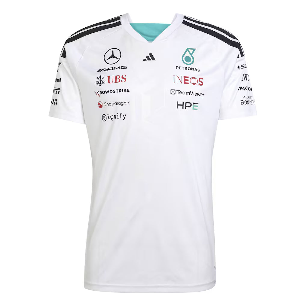 Playera Oficial Mercedes AMG Petronas Color Blanco 2026
