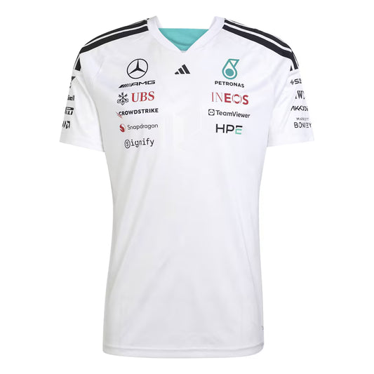 Playera Oficial Mercedes AMG Petronas Color Blanco 2026