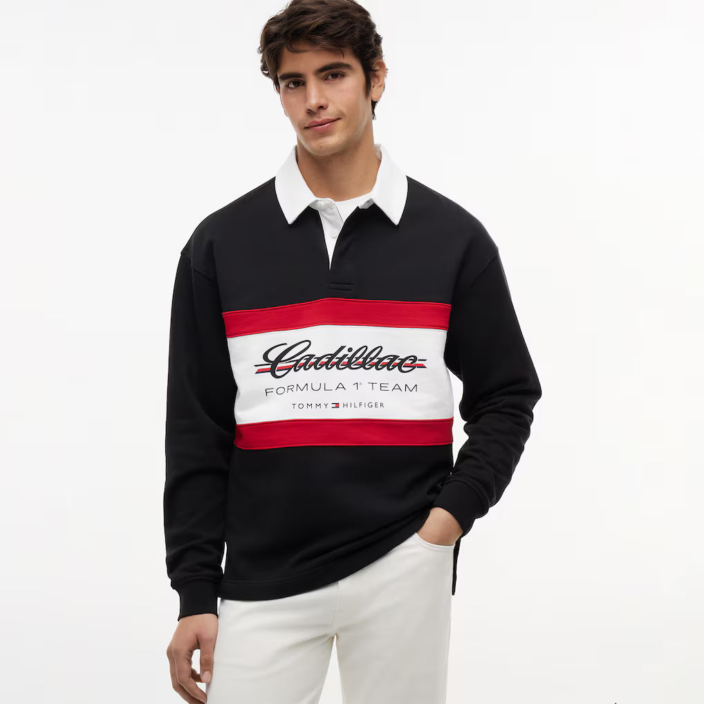 Polo Rugby Manga Larga Cadillac F1 Team 2026