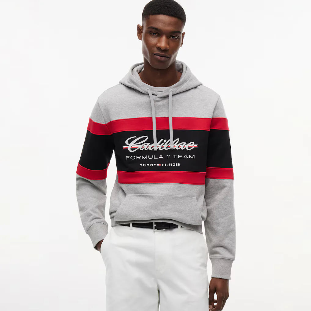 Sudadera Racing Script Cadillac F1 Team Color Gris