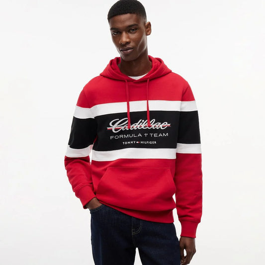 Sudadera Racing Script Cadillac F1 Team Color Rojo