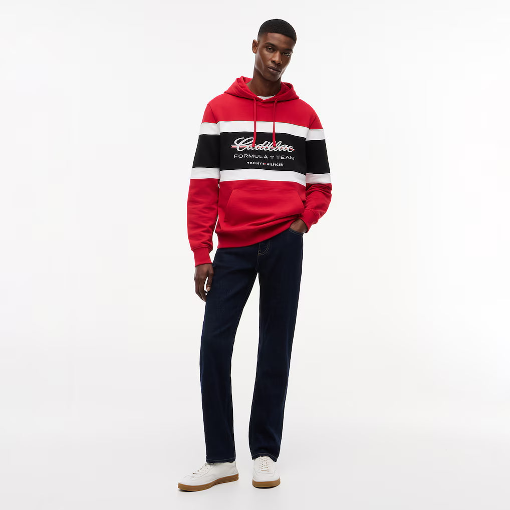 Sudadera Racing Script Cadillac F1 Team Color Rojo