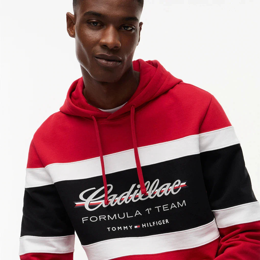 Sudadera Racing Script Cadillac F1 Team Color Rojo