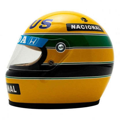 Mini Helmet Ayrton Senna Lotus 1987 Escala 1:2