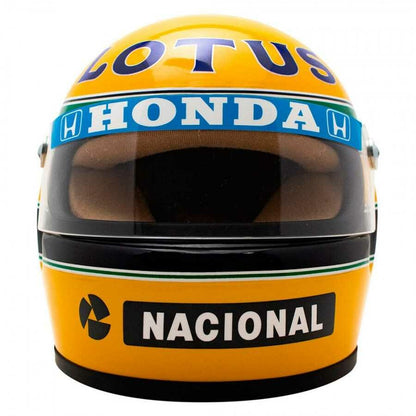 Mini Helmet Ayrton Senna Lotus 1987 Escala 1:2