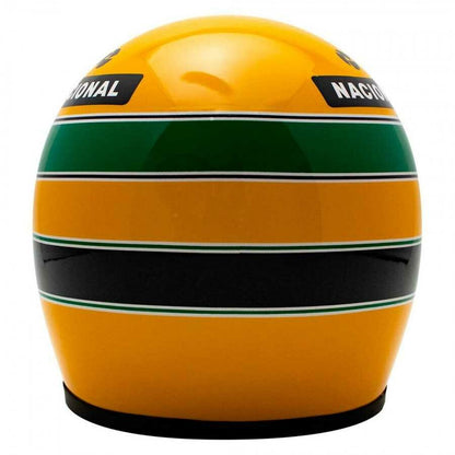 Mini Helmet Ayrton Senna Lotus 1987 Escala 1:2