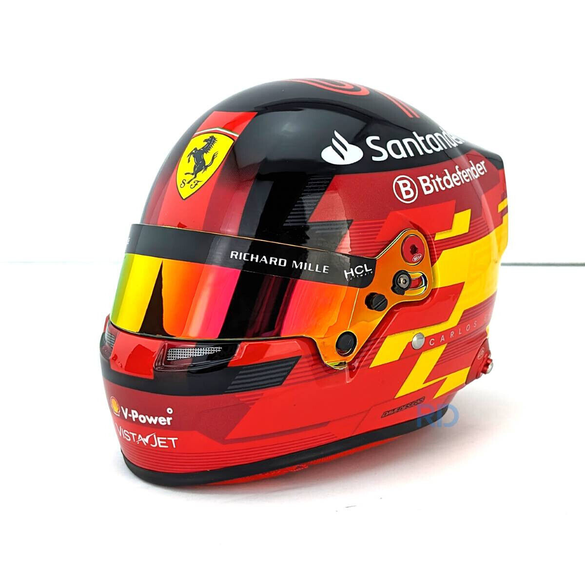 Mini Helmet Carlos Sainz Temp 2024 Escala 1/2