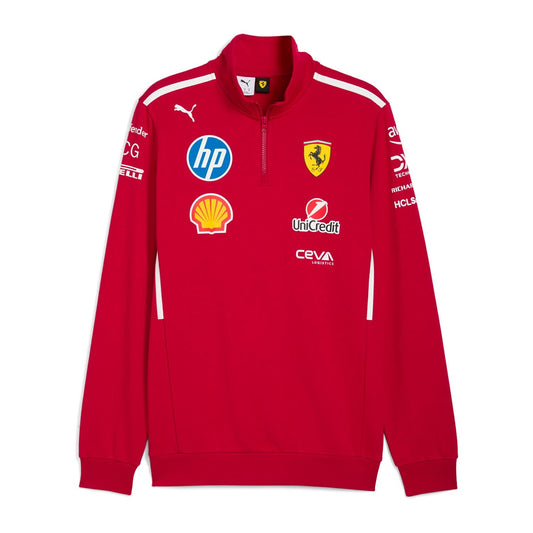 Sudadera 1/4 Cierre Ferrari 2025
