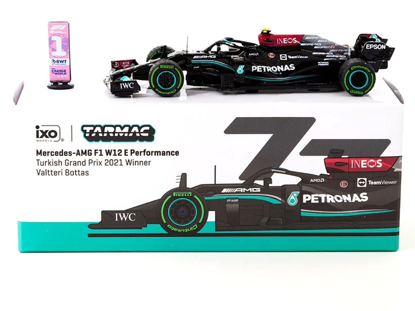 Tarmac Mercedes Amg W12 Valtteri Bottas 1/63