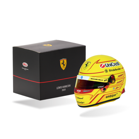 Mini Helmet Ferrari Lewis Hamilton 2025 Escala 1/2
