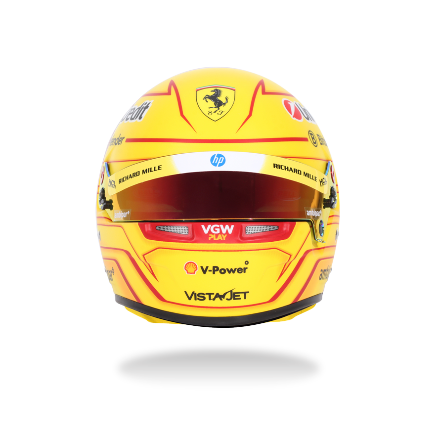 Mini Helmet Ferrari Lewis Hamilton 2025 Escala 1/2