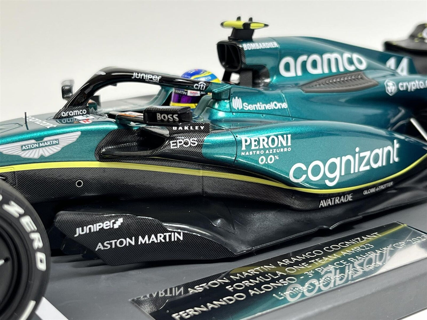 Minichamps Aston Martin Fernando Alonso Bahrain 2023