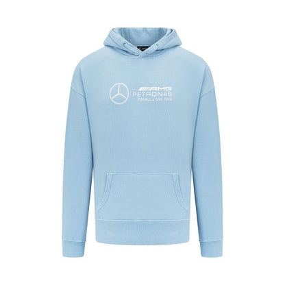 Sudadera Unisex Retro Mercedes Amg Azul Cielo