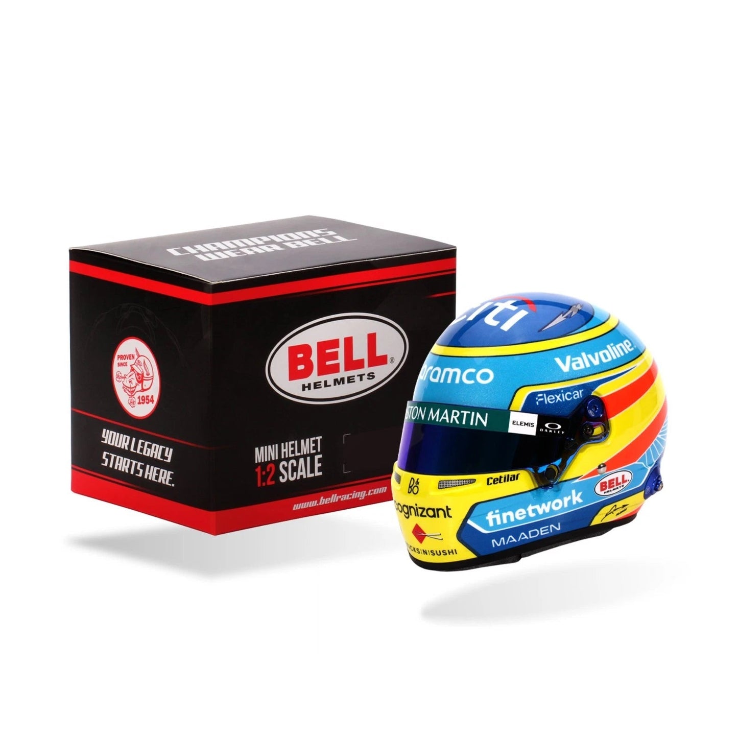 Mini Helmet Fernando Alonso Temp 2025 Escala 1/2